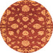 Square Persian Orange Traditional Rug, tr1507org