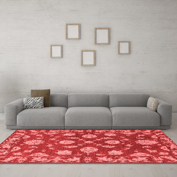 Traditional Red Washable Rugs