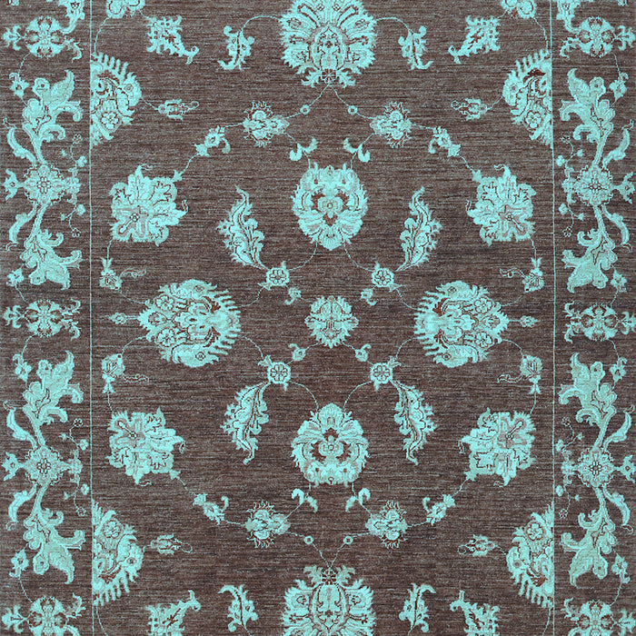Machine Washable Persian Light Blue Traditional Rug, wshtr1507lblu