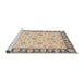 Sideview of Machine Washable Traditional Rosy Pink Rug, wshtr1508