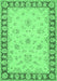 Oriental Emerald Green Traditional Rug, tr1508emgrn