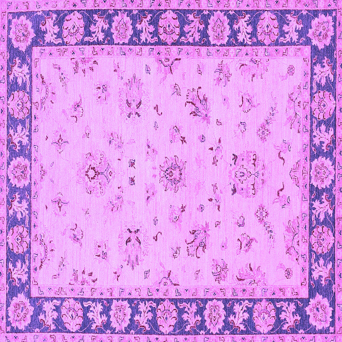 Square Oriental Purple Traditional Rug, tr1508pur