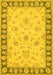 Oriental Yellow Traditional Rug, tr1508yw