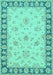 Oriental Turquoise Traditional Rug, tr1508turq