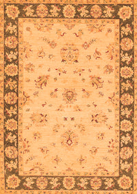 Oriental Orange Traditional Rug, tr1508org