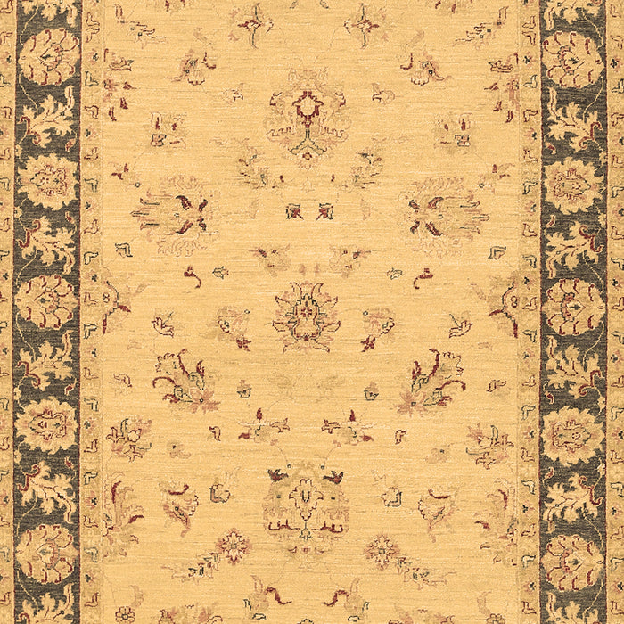 Machine Washable Oriental Brown Traditional Rug, wshtr1508brn