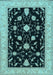 Machine Washable Persian Light Blue Traditional Rug, wshtr1509lblu