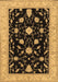 Machine Washable Persian Brown Traditional Rug, wshtr1509brn