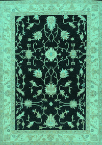 Persian Turquoise Traditional Rug, tr1509turq