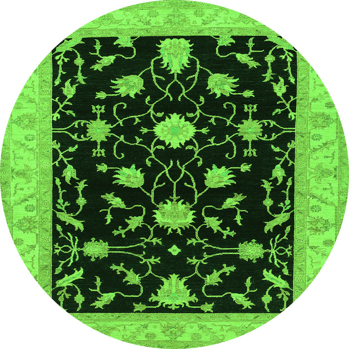 Machine Washable Persian Green Traditional Area Rugs, wshtr1509grn