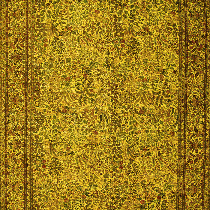 Machine Washable Persian Yellow Traditional Rug, wshtr150yw