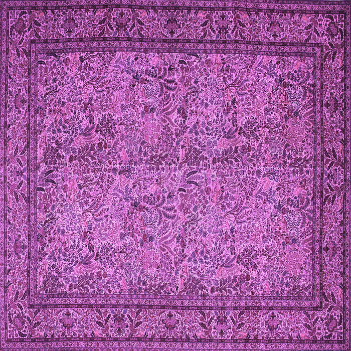 Square Persian Purple Traditional Rug, tr150pur