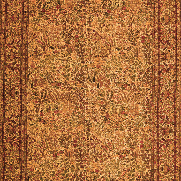 Serging Thickness of Machine Washable Persian Orange Traditional Area Rugs, wshtr150org