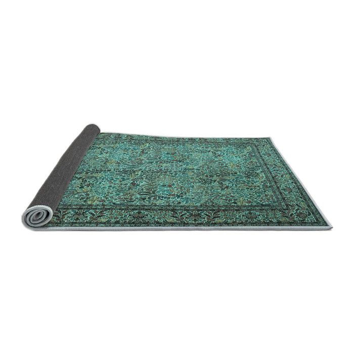 Sideview of Persian Light Blue Traditional Rug, tr150lblu