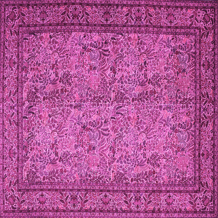 Square Persian Pink Traditional Rug, tr150pnk