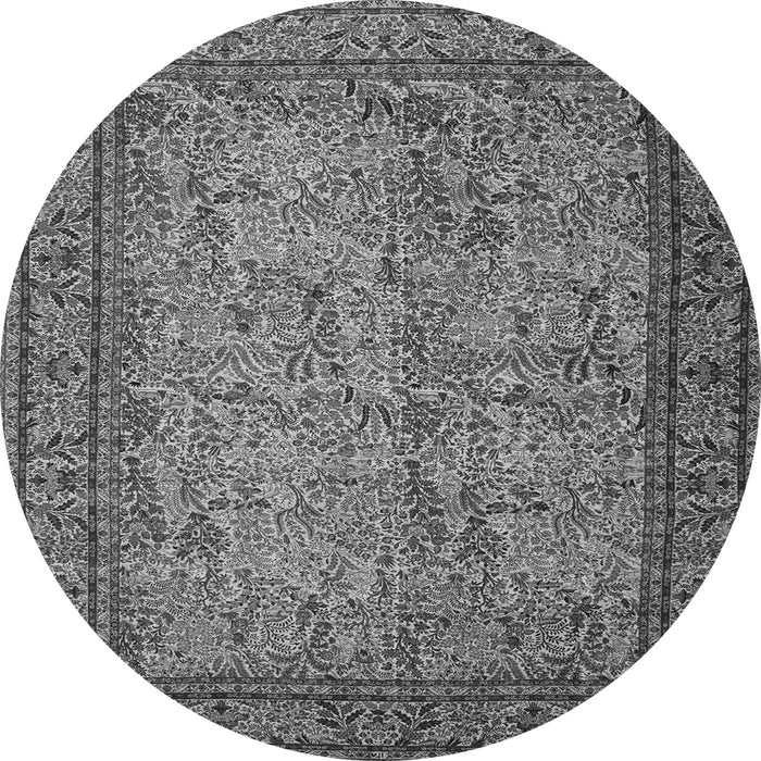 Square Persian Gray Traditional Rug, tr150gry