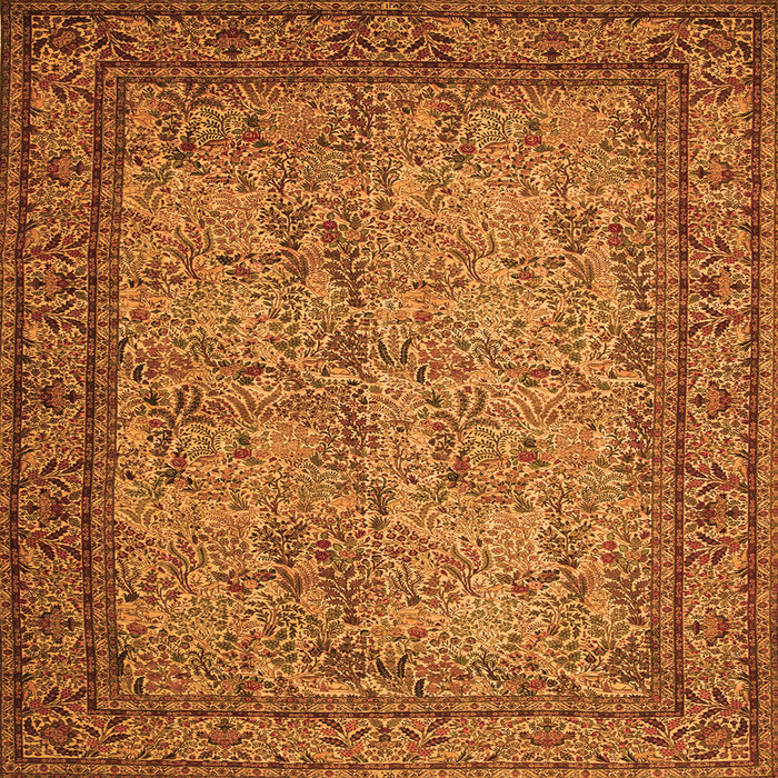 Serging Thickness of Persian Orange Traditional Rug, tr150org