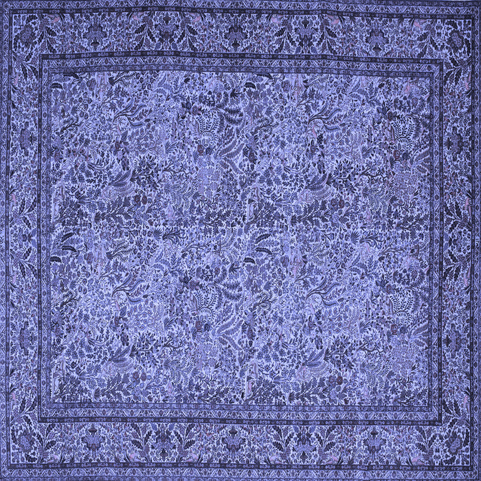 Square Persian Blue Traditional Rug, tr150blu