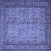 Square Persian Blue Traditional Rug, tr150blu