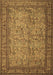 Machine Washable Persian Brown Traditional Rug, wshtr150brn