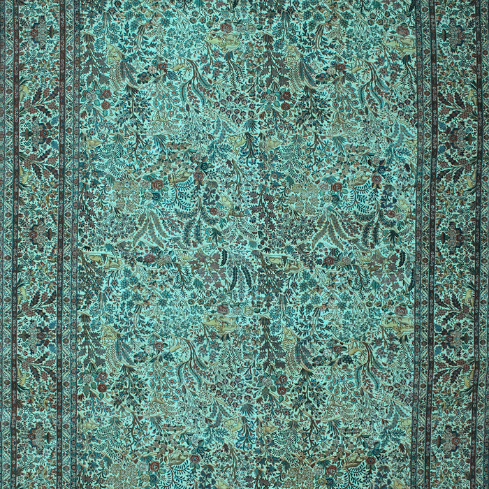 Machine Washable Persian Light Blue Traditional Rug, wshtr150lblu