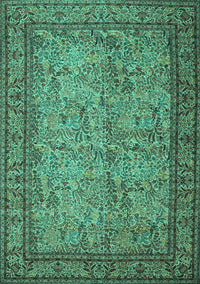 Persian Turquoise Traditional Rug, tr150turq