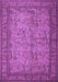 Machine Washable Persian Purple Traditional Area Rugs, wshtr150pur