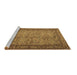 Sideview of Machine Washable Persian Brown Traditional Rug, wshtr150brn