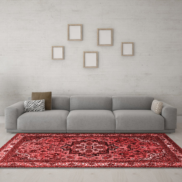 Traditional Red Washable Rugs