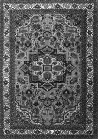 Medallion Gray Traditional Rug, tr1510gry