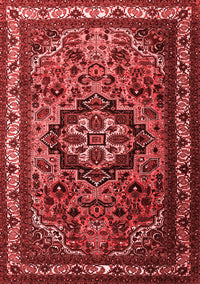 Medallion Red Traditional Rug, tr1510red