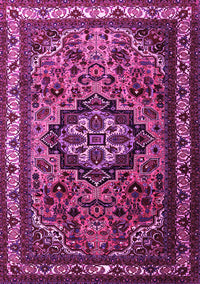 Medallion Pink Traditional Rug, tr1510pnk