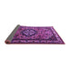 Sideview of Medallion Purple Traditional Rug, tr1510pur