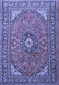 Medallion Blue Traditional Rug, tr1511blu