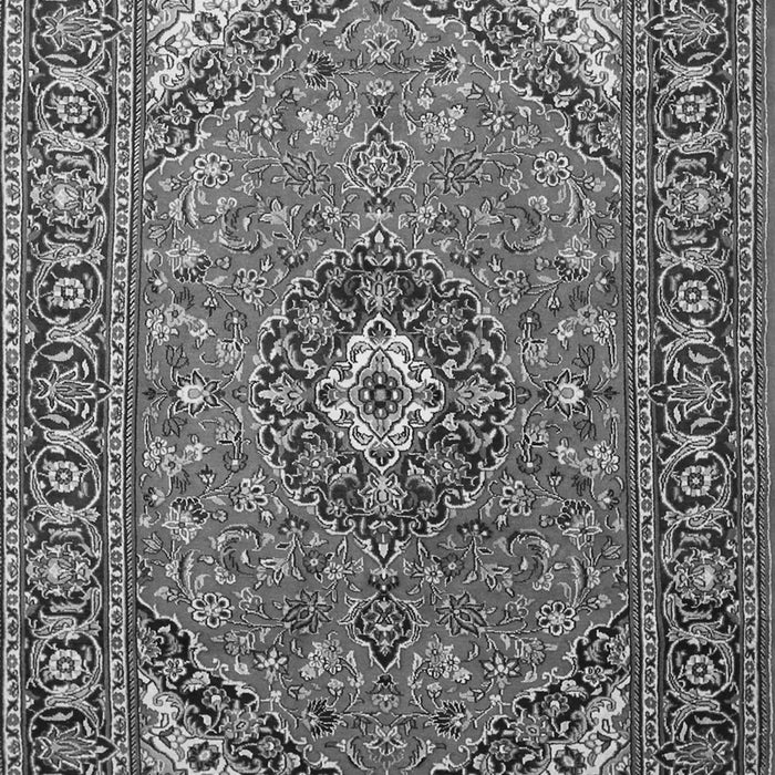 Serging Thickness of Machine Washable Medallion Gray Traditional Rug, wshtr1511gry