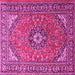 Square Medallion Pink Traditional Rug, tr1511pnk