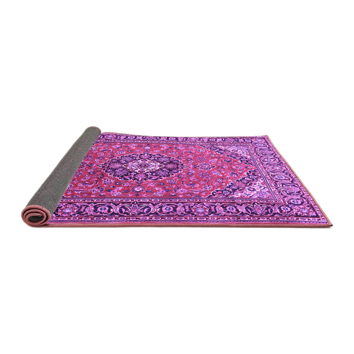 Sideview of Medallion Purple Traditional Rug, tr1511pur