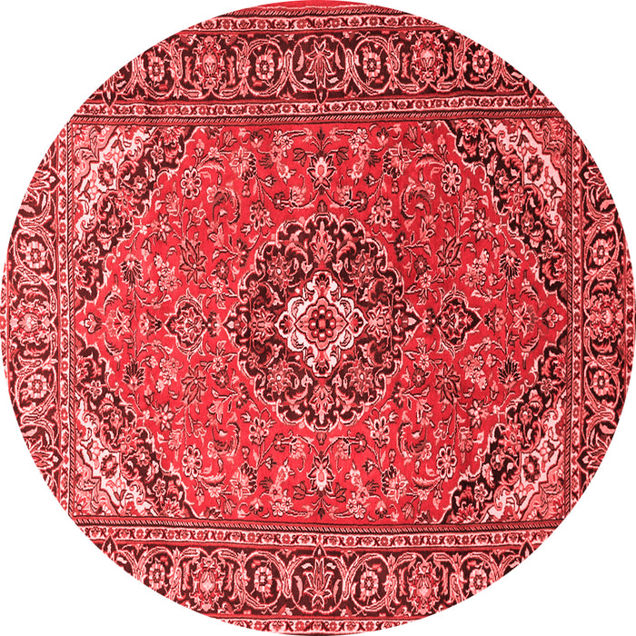 Medallion Red Traditional Rug, tr1511red