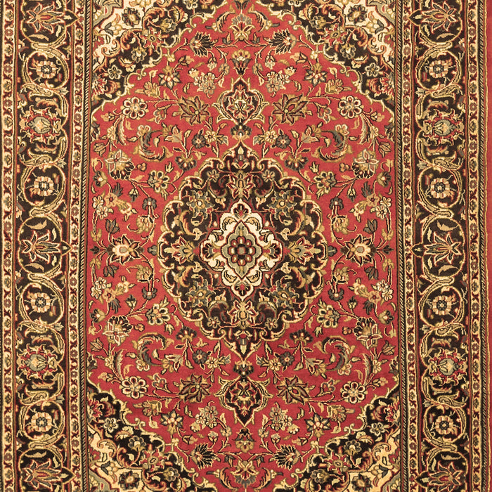 Medallion Brown Traditional Rug, tr1511brn