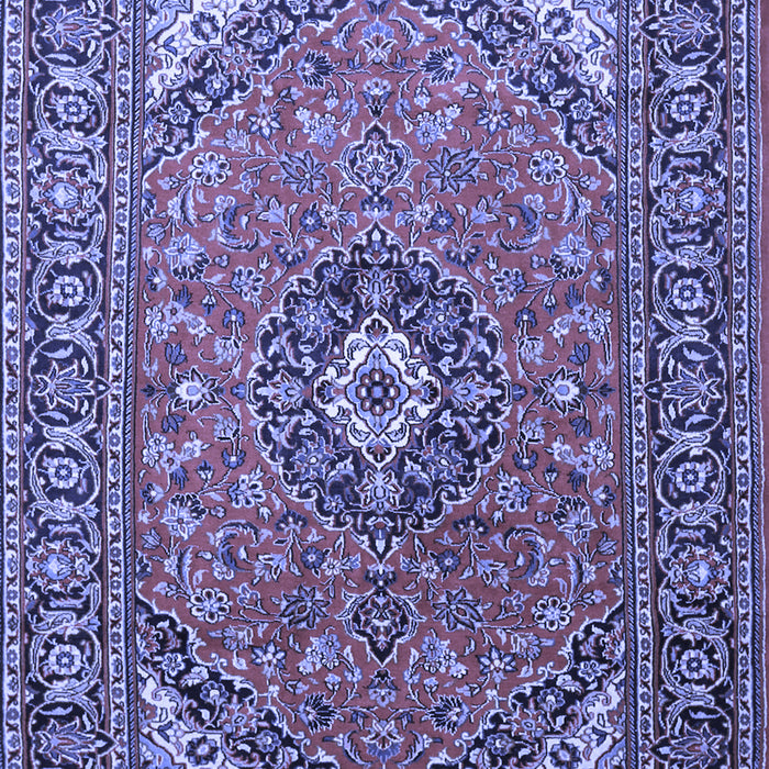 Medallion Blue Traditional Rug, tr1511blu