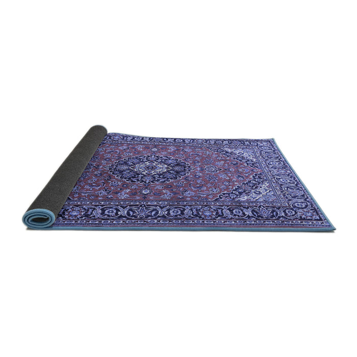 Sideview of Medallion Blue Traditional Rug, tr1511blu