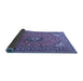 Sideview of Medallion Blue Traditional Rug, tr1511blu