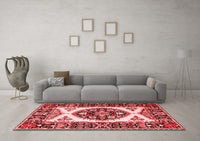 Machine Washable Persian Red Traditional Rug, wshtr1512red