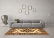 Machine Washable Persian Brown Traditional Rug in a Living Room,, wshtr1512brn