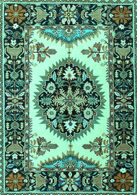 Persian Turquoise Traditional Rug, tr1512turq