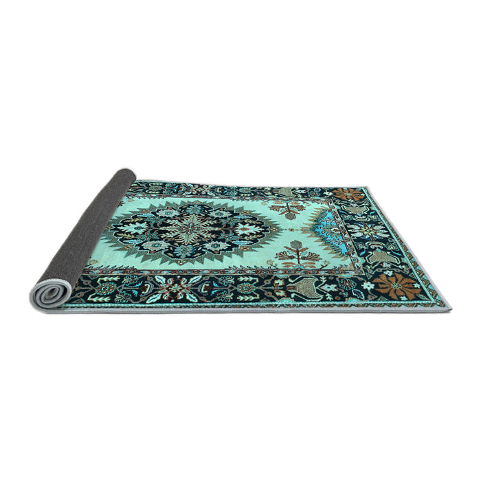 Sideview of Persian Light Blue Traditional Rug, tr1512lblu
