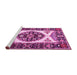 Sideview of Machine Washable Persian Pink Traditional Rug, wshtr1512pnk