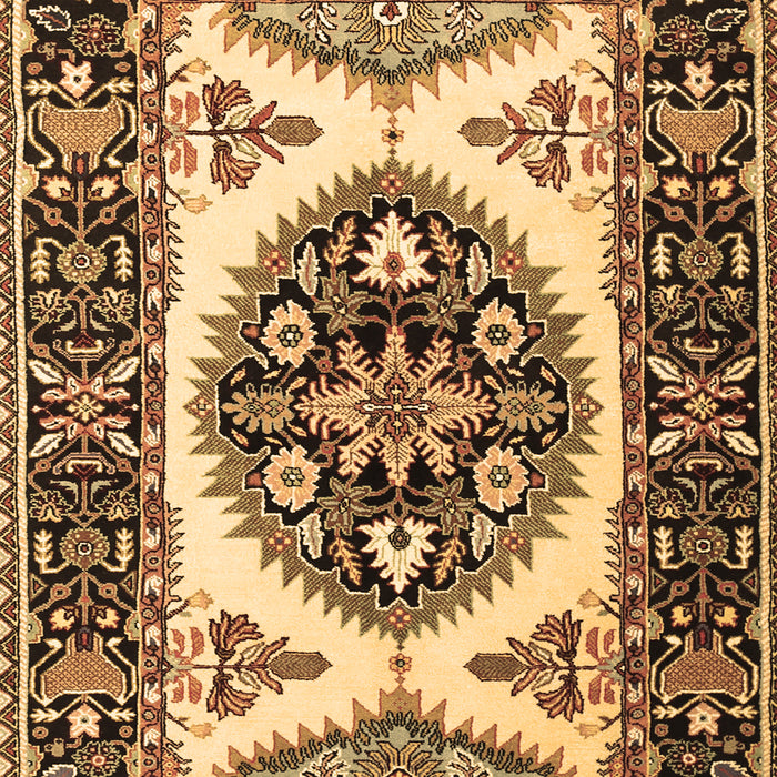 Machine Washable Persian Brown Traditional Rug, wshtr1512brn