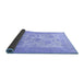 Sideview of Persian Blue Traditional Rug, tr1513blu