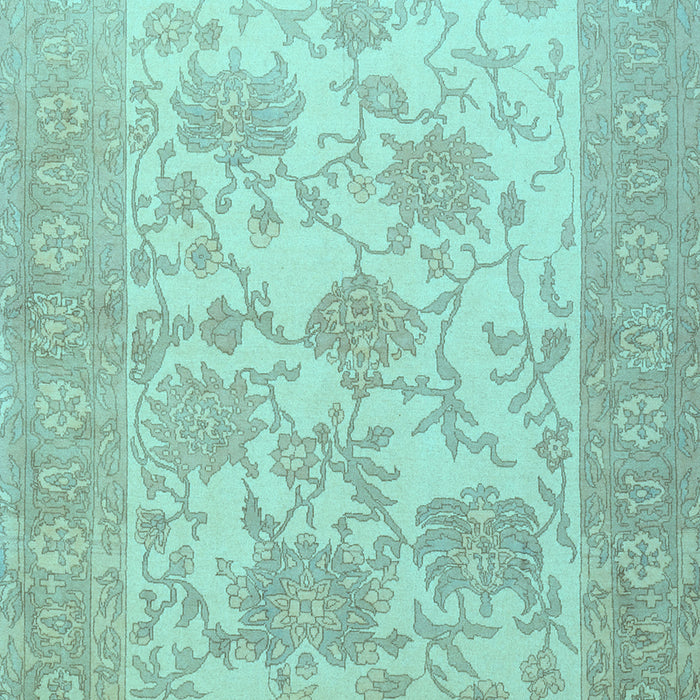 Machine Washable Persian Light Blue Traditional Rug, wshtr1513lblu